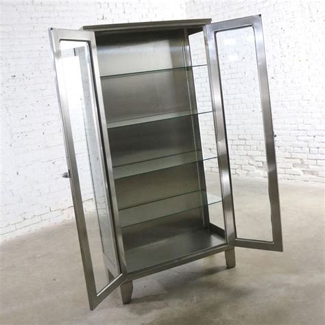 glass and steel pharmacy cabinet|Glass Metal Apothecary Cabinets .